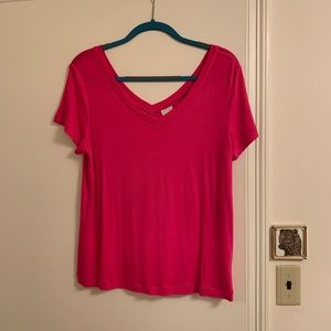 Cabi 5559 Relax Escape Tee Hot Pink M